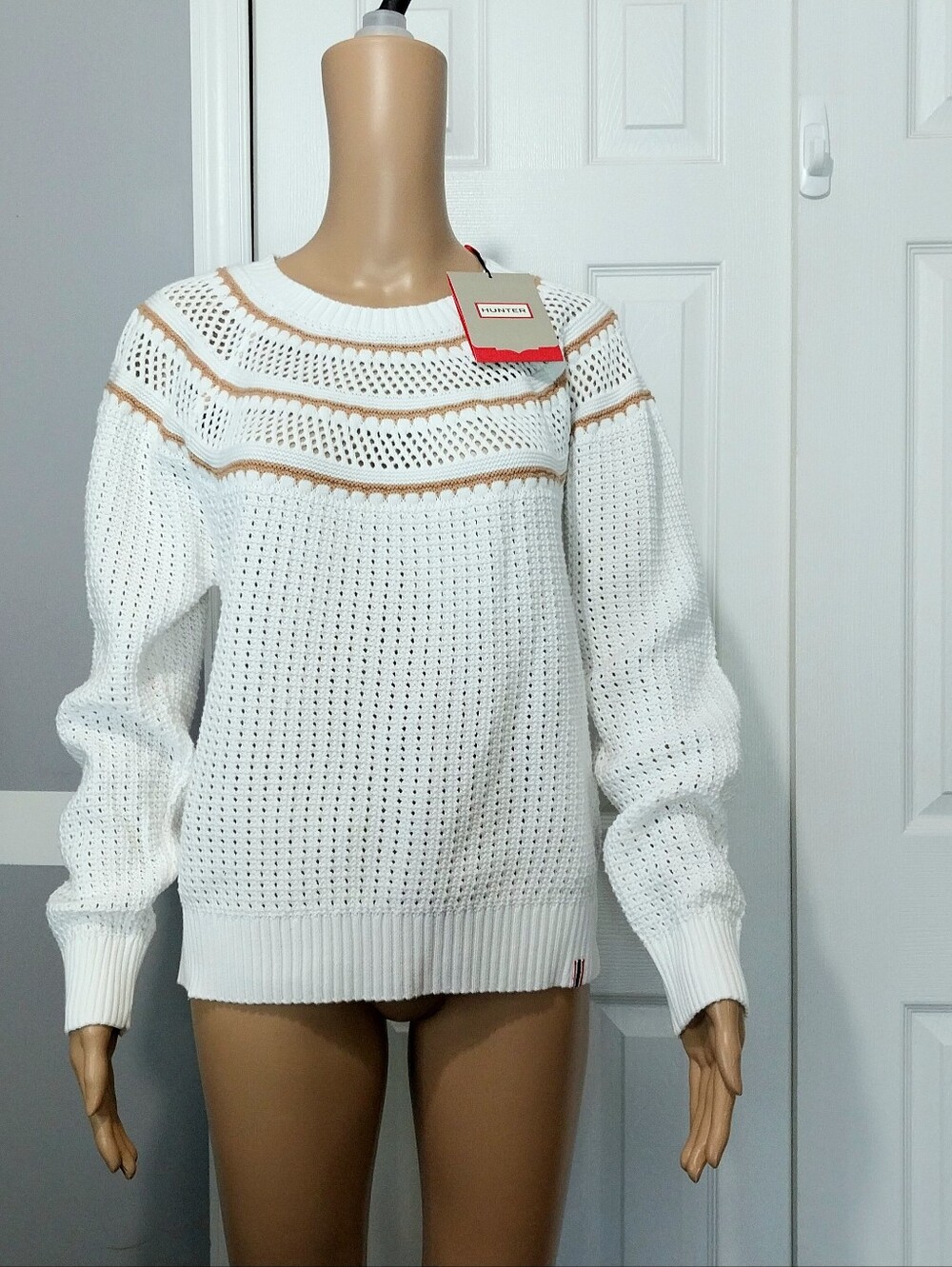 Hunter Open-Knit‎ Sweater, NWT, Size L